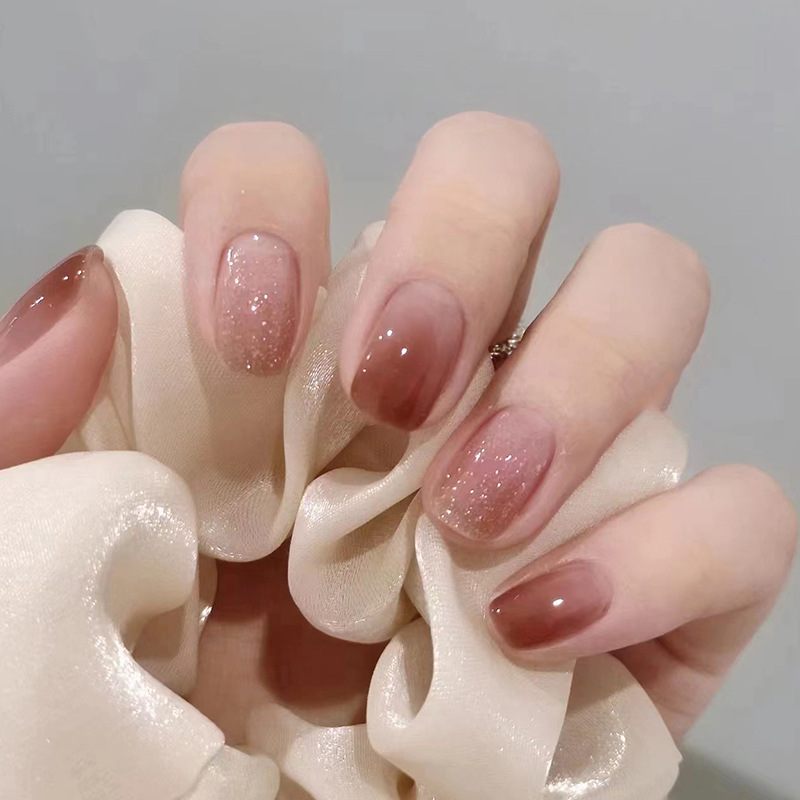 Nail Art Pink - Uñas postizas de Color rosa brillante,