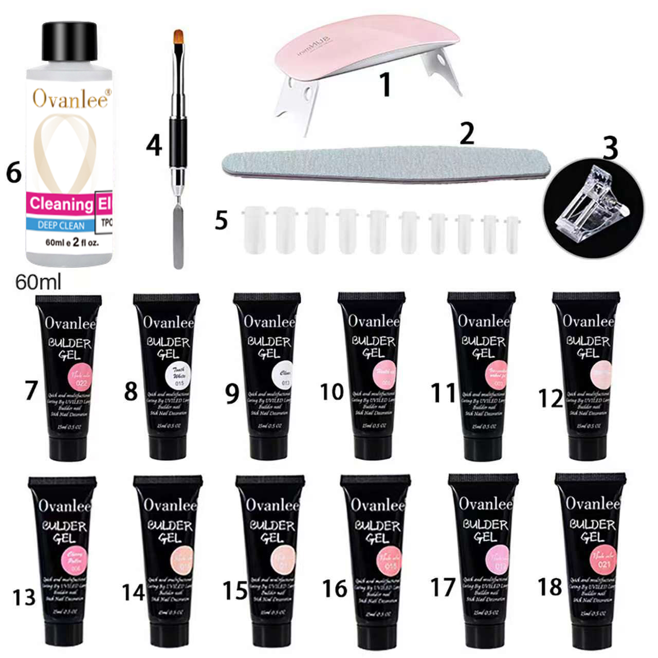 Nail Art Ombre - Kit de inicio para extensiones de