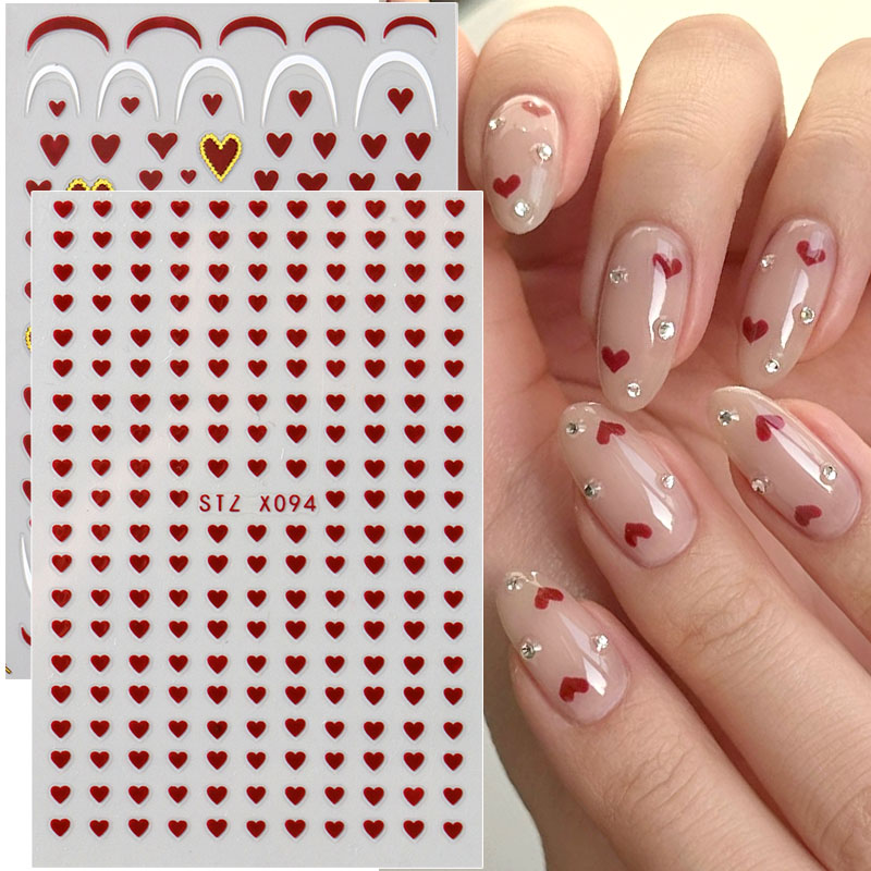 Mini pegatinas para decoración - Nail Art Valentines Day reseña y precio