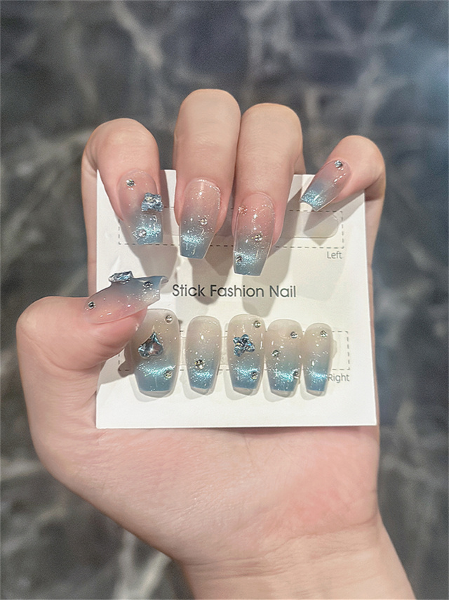 10 piezas de uñas postizas hec - Nail Art Pink reseña y precio