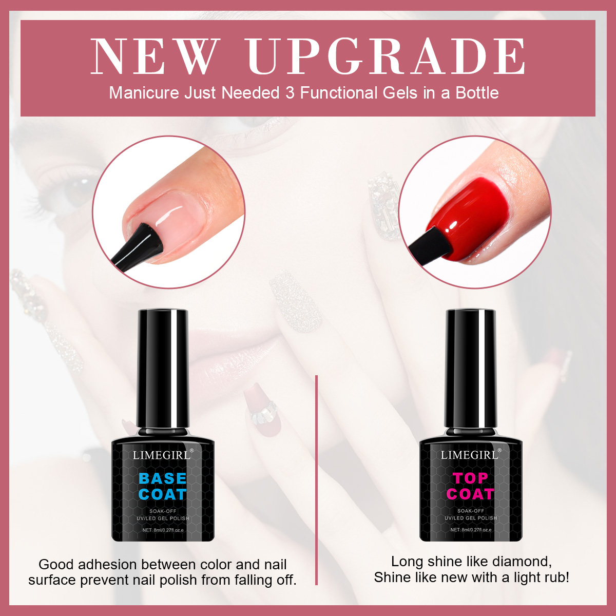 Juego de gel para uñas de poli - Nail Art Ombre reseña y precio