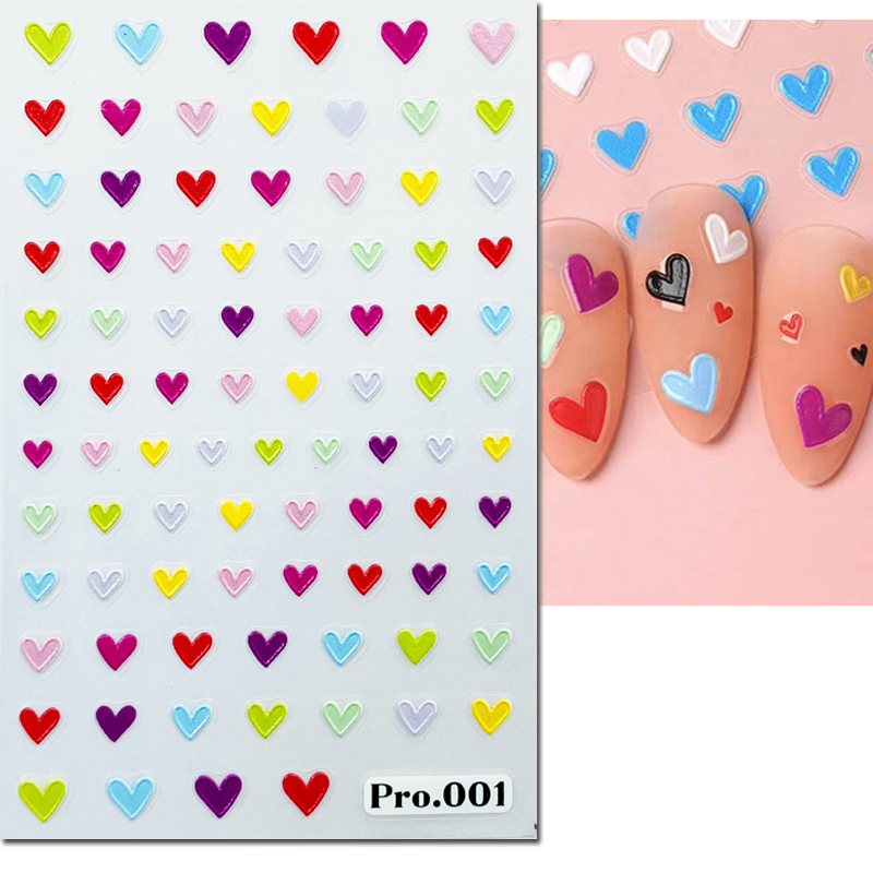 Pegatinas 5d en relieve para d - Nail Art Valentines Day reseña y precio