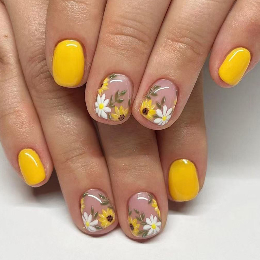 24 Uñas Postizas Acrílicas con - Nail Art Orange reseña y precio