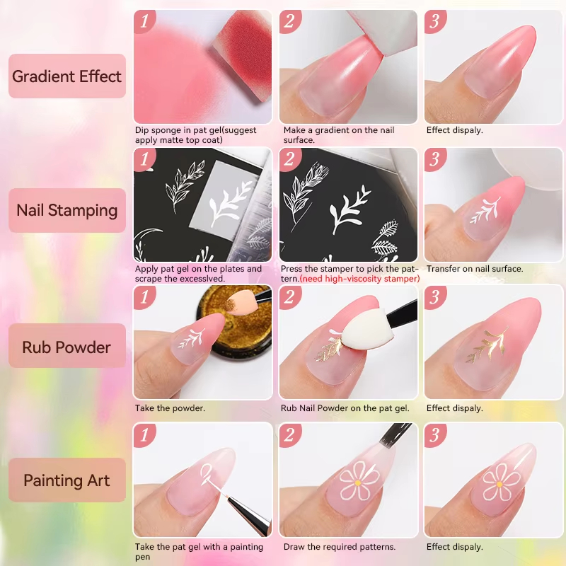 Gel de pintura sin limpieza de - Nail Art Ombre reseña y precio