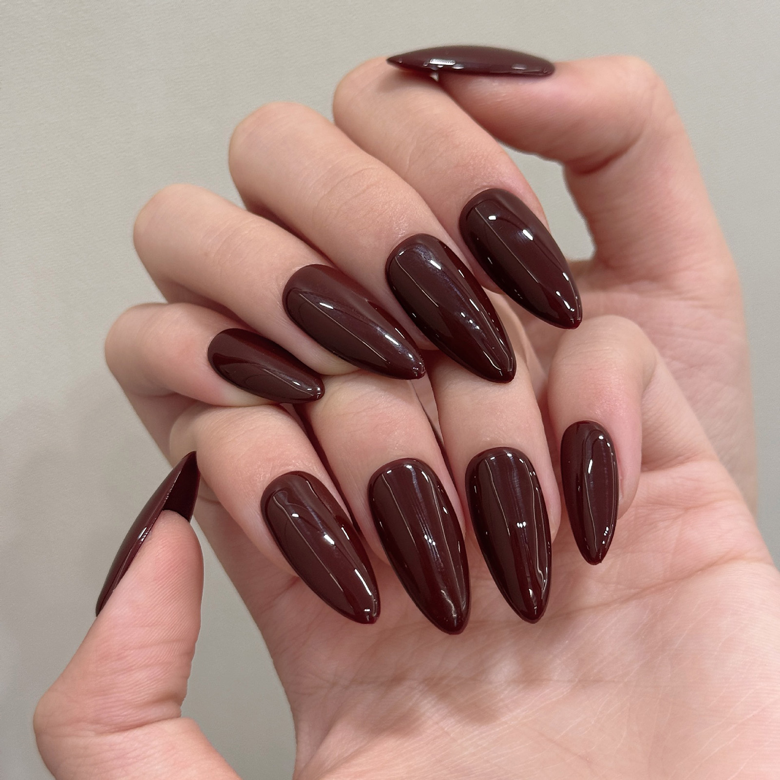 10 Uñas Postizas de Color Sóli - Nail Art Press On reseña y precio