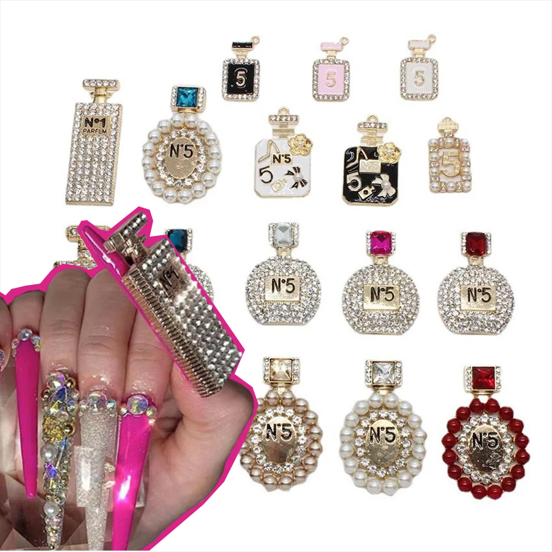 Botella de Perfume de perlas d - Nail Art Valentines Day reseña y precio