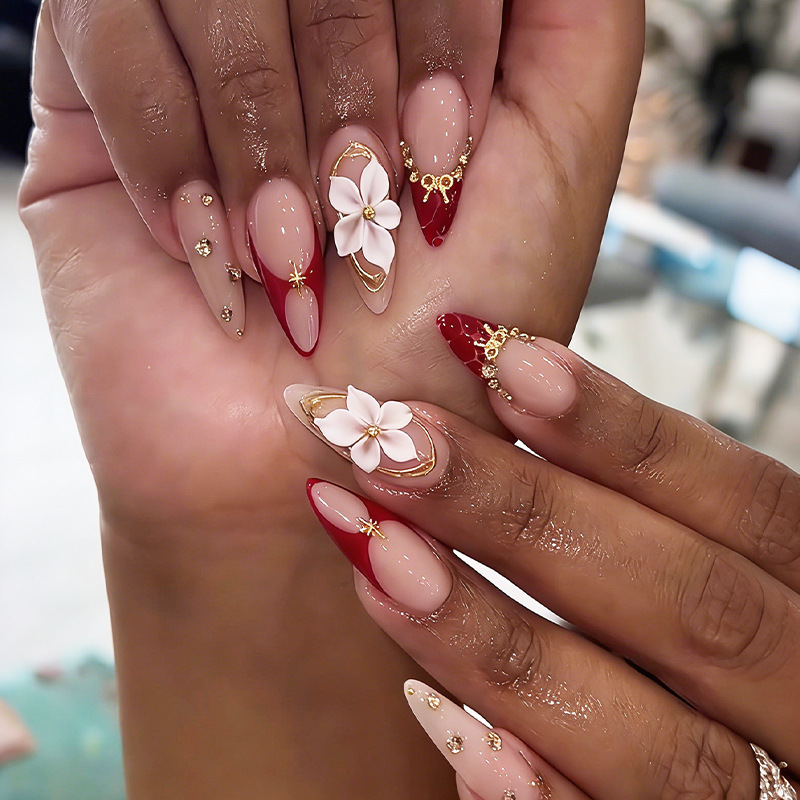 24 Uñas Postizas de Almendra c - Nail Art Pink reseña y precio