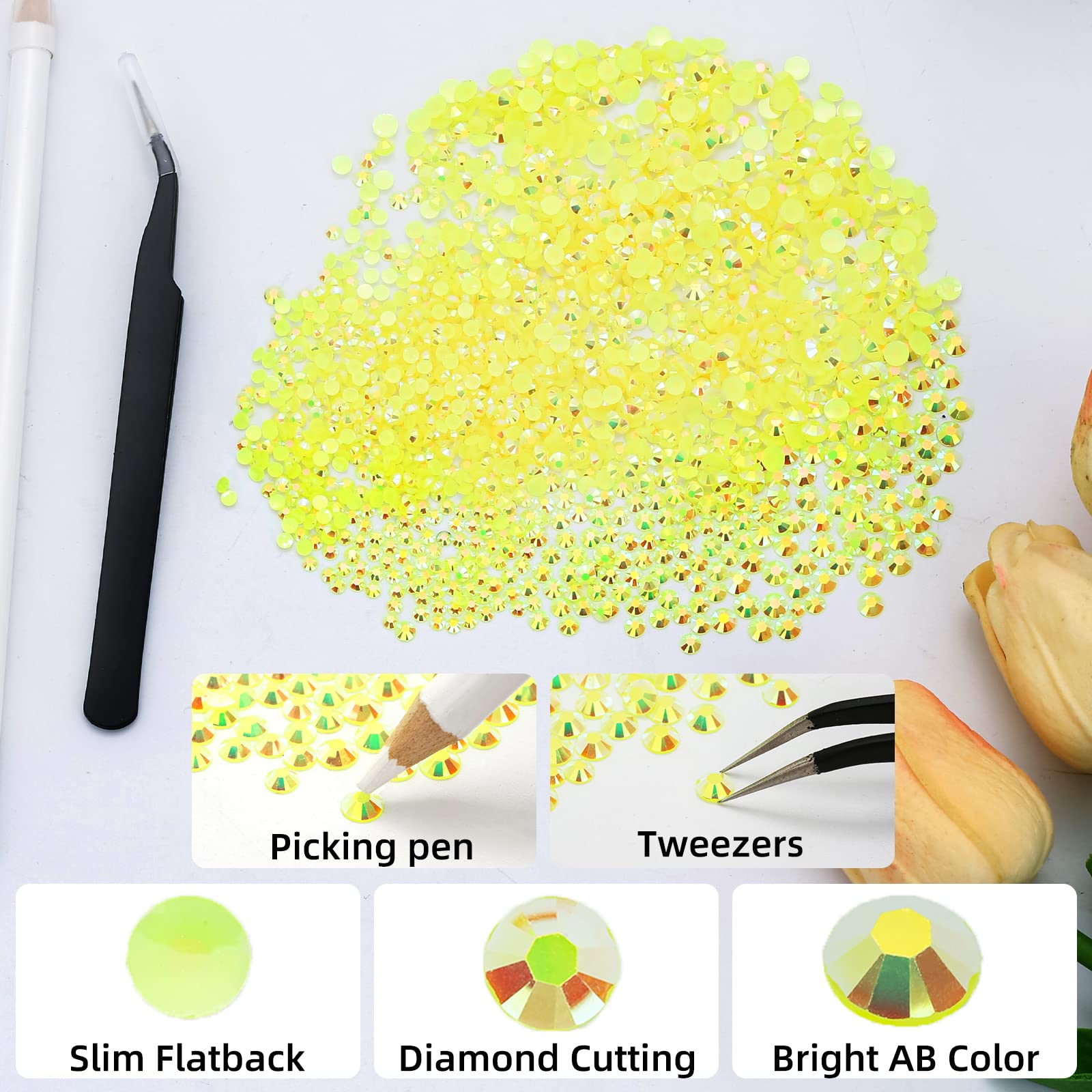 Serie amarillo naranja, diaman - Nail Art Orange reseña y precio