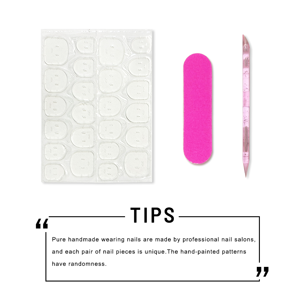 10 Uds. de Uñas Postizas Hecha - Nail Art Pink reseña y precio