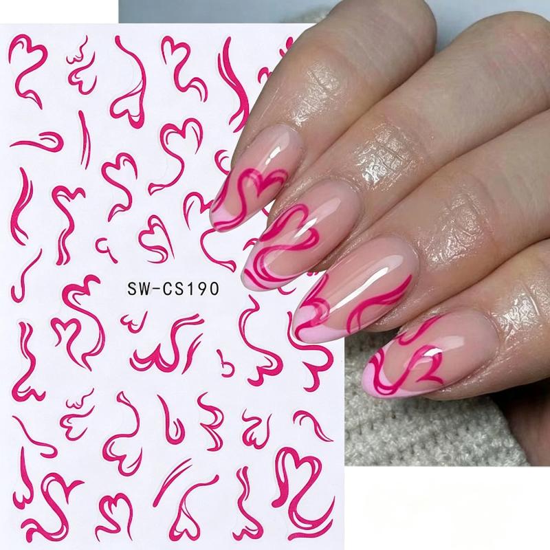 2 Hojas de Adhesivos para Uñas - Nail Art Valentines Day reseña y precio