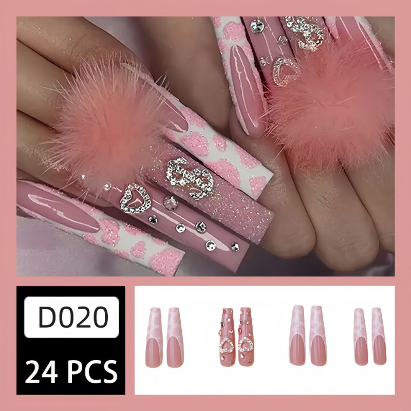 Uñas postizas cuadradas Extra  - Nail Art Press On reseña y precio