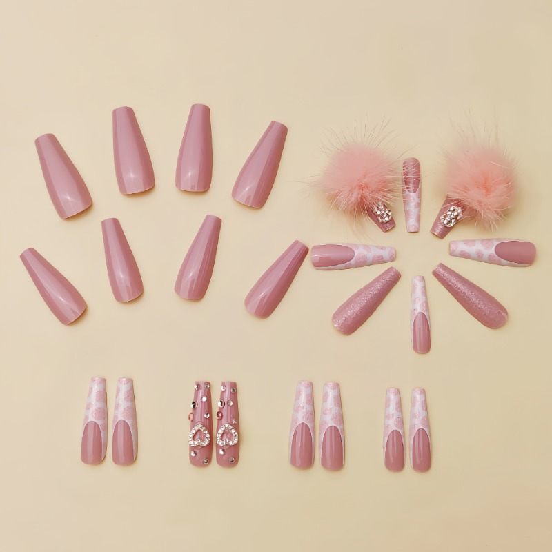 Uñas postizas cuadradas Extra  - Nail Art Press On reseña y precio