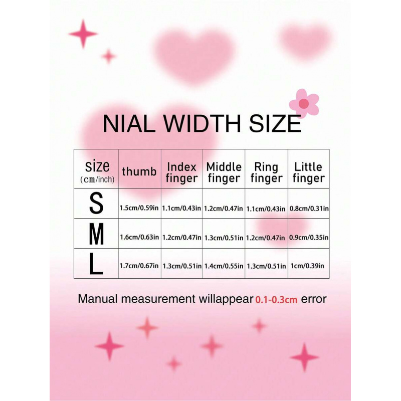 10 piezas de uñas postizas ros - Nail Art Pink reseña y precio